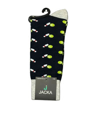 MEIA ESPORTIVA ALGODÃO PRETO / Boliche