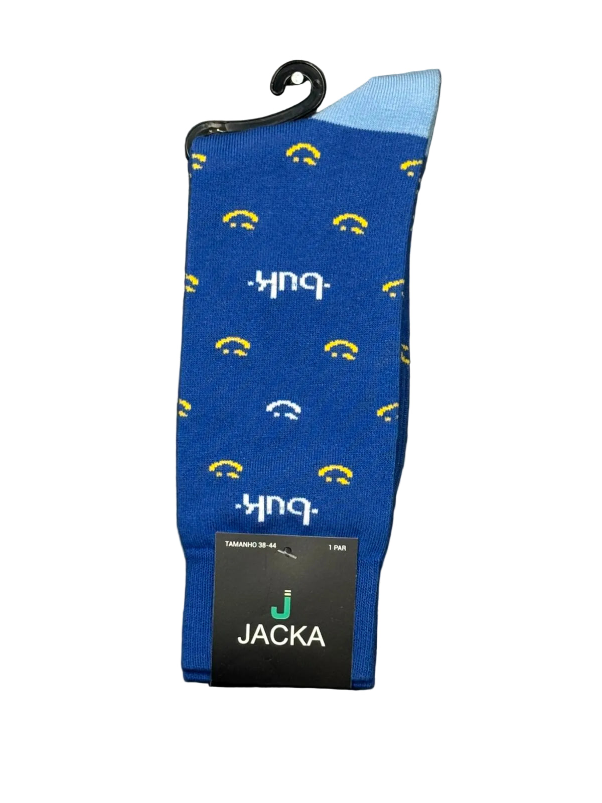 MEIA ESPORTIVA ALGODÃO AZUL / Carinhas