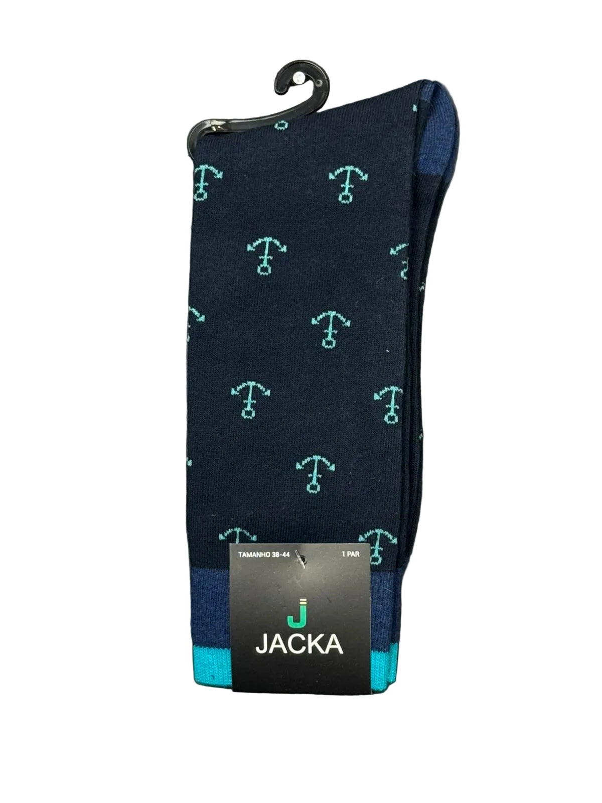 MEIA ESPORTIVA ALGODÃO AZUL / Ancora