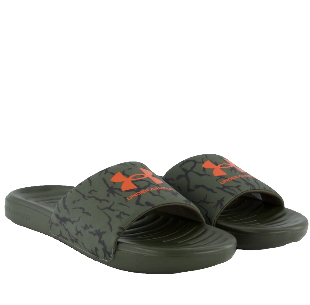 Chinelo Under Armour Ansa Graphic - Verde / Laranja - Masculino