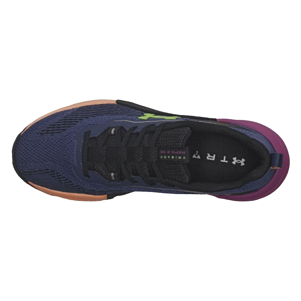 LANÇAMENTO - Tênis de Cross Under Armour Tribase Reps 2 SE - Azul / Roxo / Laranja - Unissex