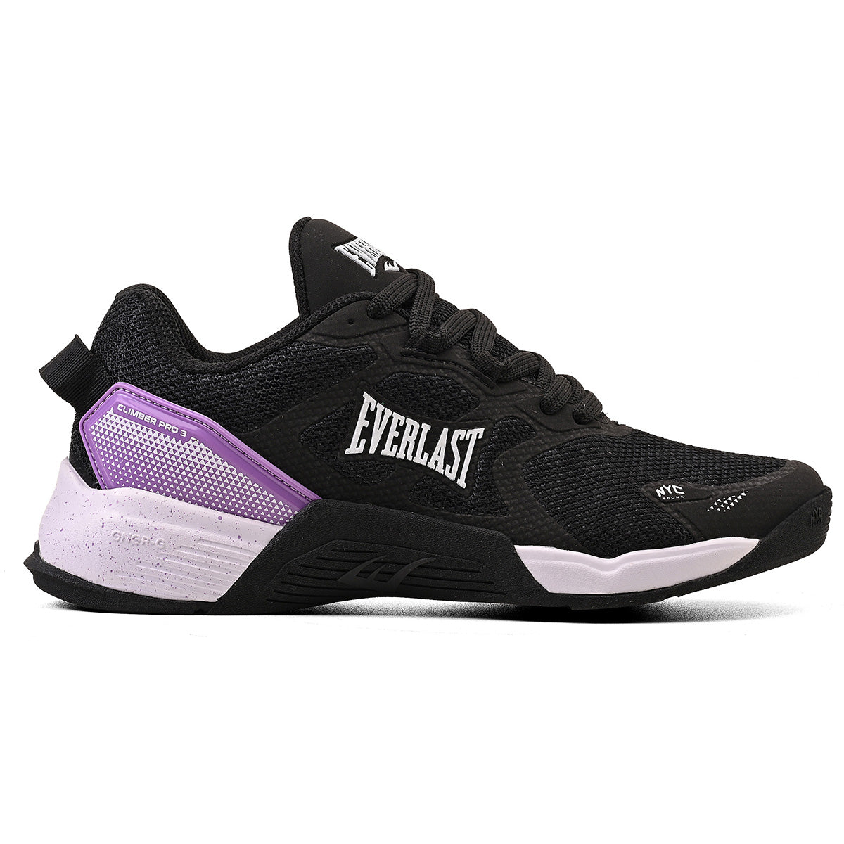 LANÇAMENTO - Tênis de Cross/Treino Everlast Climber Pro 3 - Preto / Lilás - Feminino