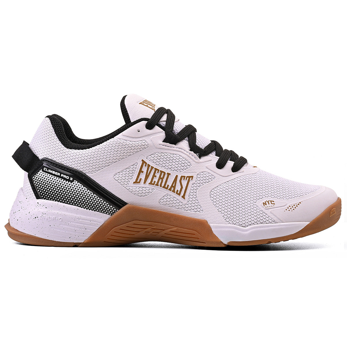 LANÇAMENTO - Tênis de Cross/Treino Everlast Climber Pro 3 - Branco / Preto - Masculino