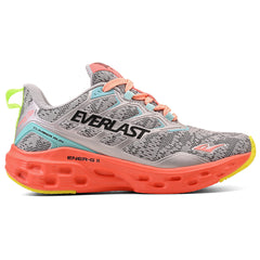 LANÇAMENTO  - Tênis de Corrida Everlast Climber Run - Cinza / Rosa - Feminino