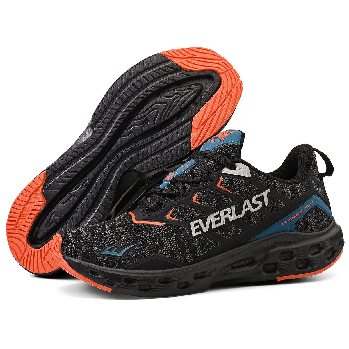 LANÇAMENTO - Tênis de Corrida Everlast Climber Run - Preto / Verde - Unissex