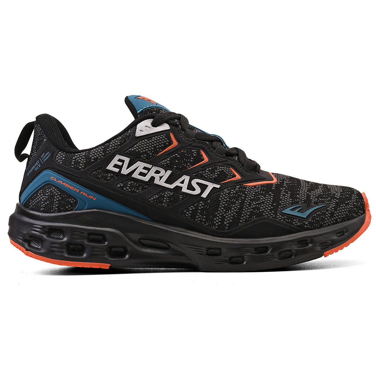 LANÇAMENTO - Tênis de Corrida Everlast Climber Run - Preto / Verde - Unissex