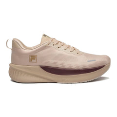 LANÇAMENTO - Tênis de Corrida/Hyrox Fila Aero Skyfoam - Bege / Vinho - Feminino