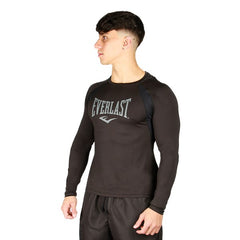 Rash Guard Everlast Manga Longa Microfibra - Preta - Masculino