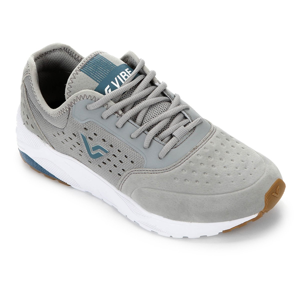 Tenis Vibe Crew Cinza/Branco - Masculino