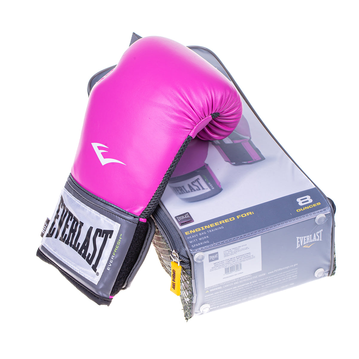 LUVA DE TREINO PRO STYLE EVERLAST ROSA 12 OZ
