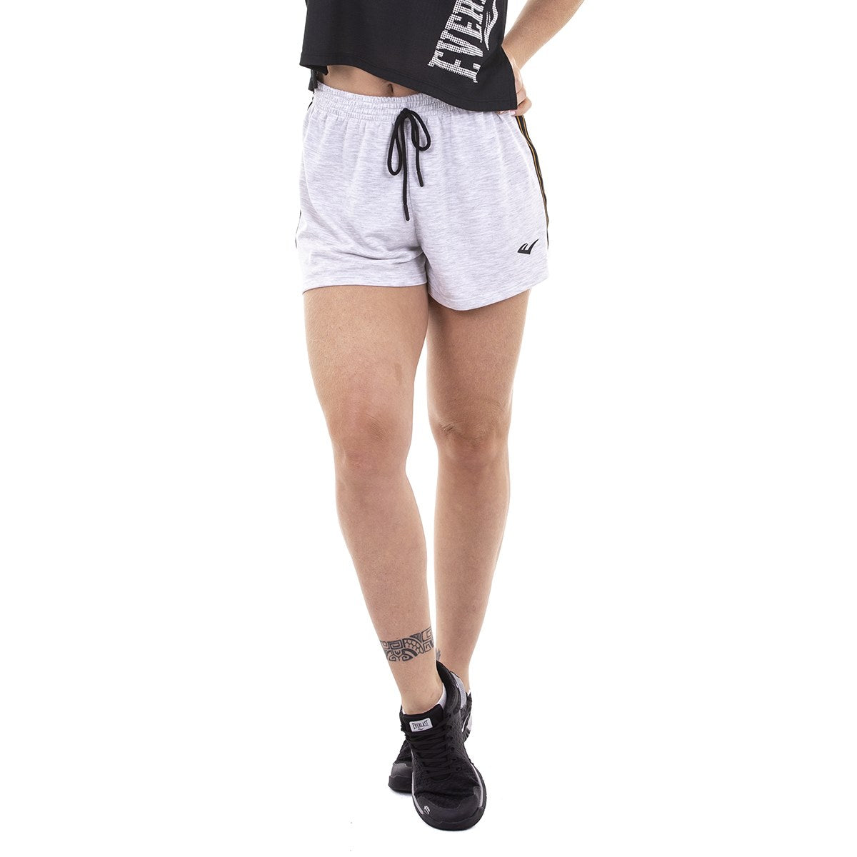 Shorts Moletom Everlast - Cinza - Feminino